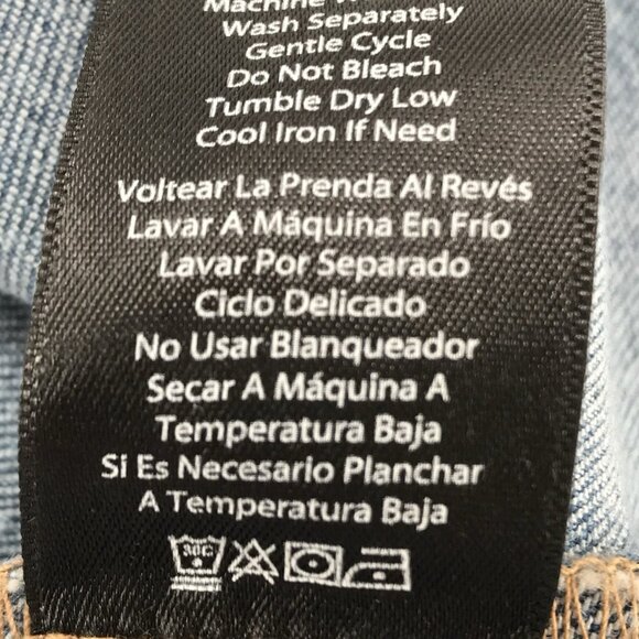 FRYE Denim Mini Dress Size XXL Denim Sleeveless Stretch Sleeveless Ladies - Picture 9 of 9